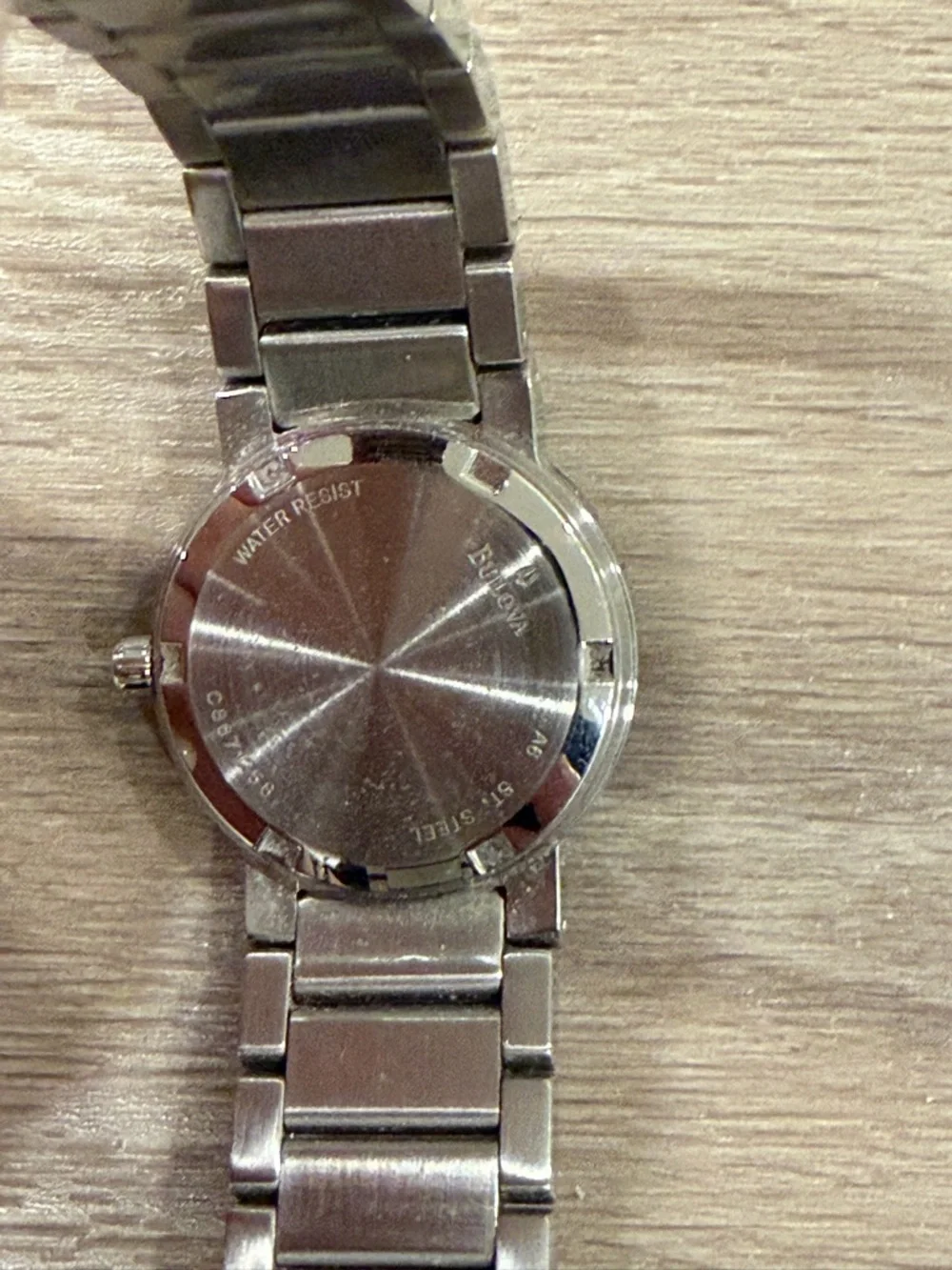 Bulova Modern Men's Watch Black Dial 3-Diamond Markers Stainless Steel 96D18